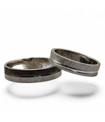 ALIANZA ORO BLANCO Y RODIO NEGRO