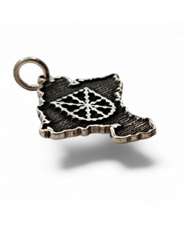 MAPA DE NAVARRA CON ESCUDO CADENAS