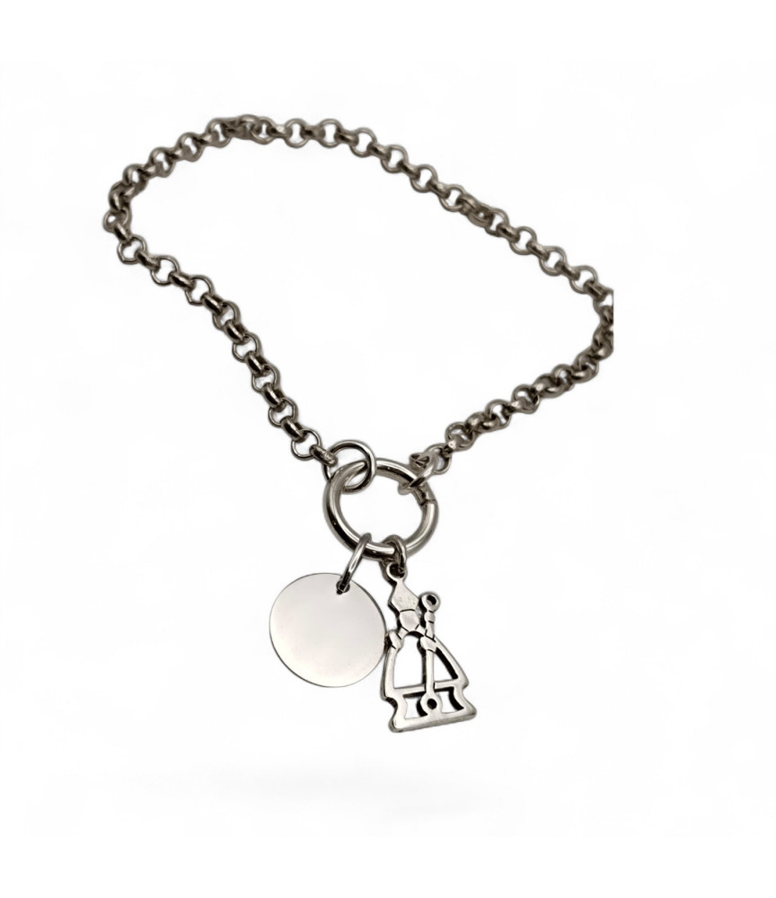 PULSERA CHAPITA Y SF SILUETA