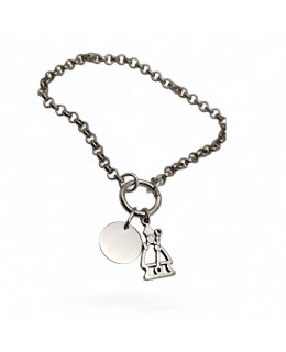 PULSERA CHAPITA Y SF SILUETA